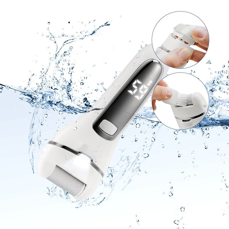 Limeuse électrique pour pieds, 3 têtes, 2 vitesses.  Soin des pieds, élimination callosités.