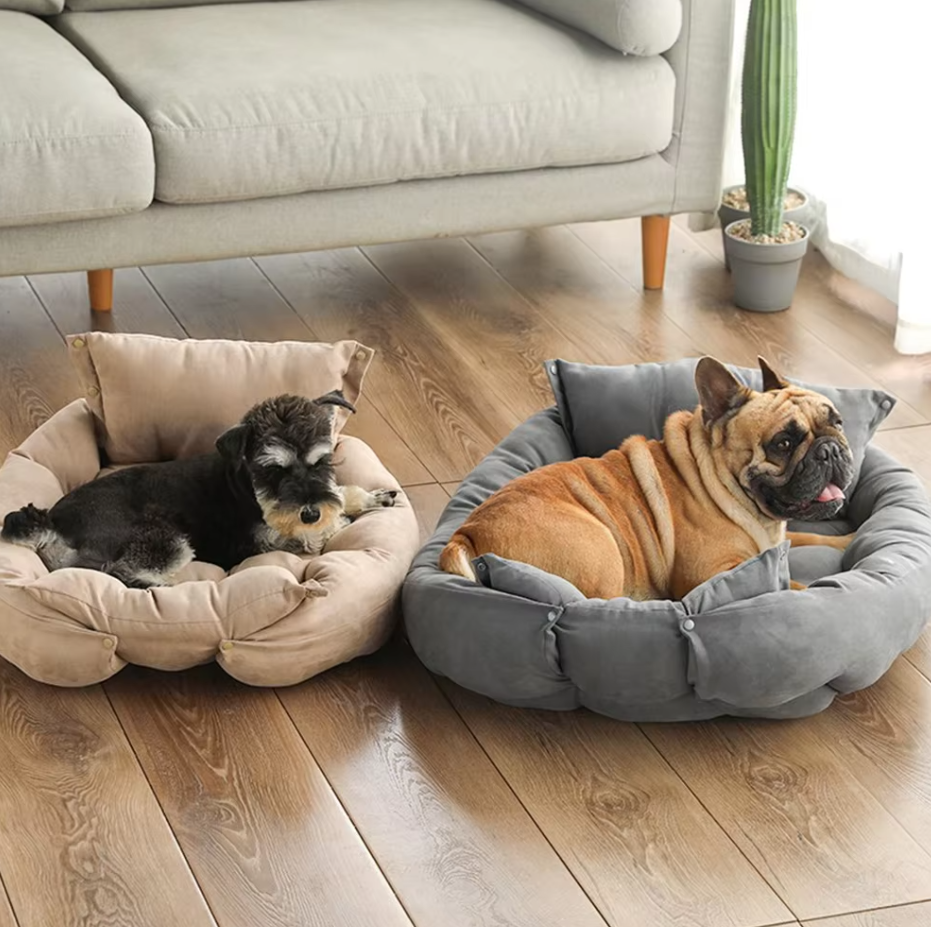Lit chien doux et lavable. Coussin moelleux pour animaux, confortable et facile d'entretien.