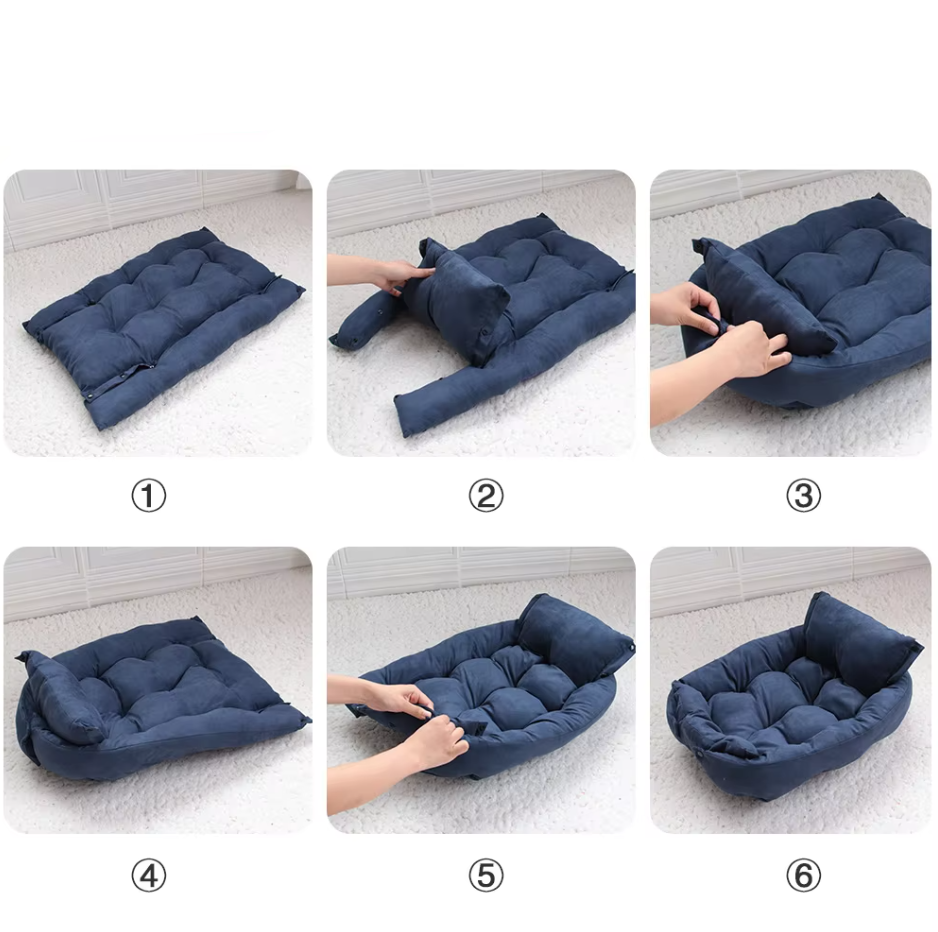 Lit chien doux et lavable. Coussin moelleux pour animaux, confortable et facile d'entretien.
