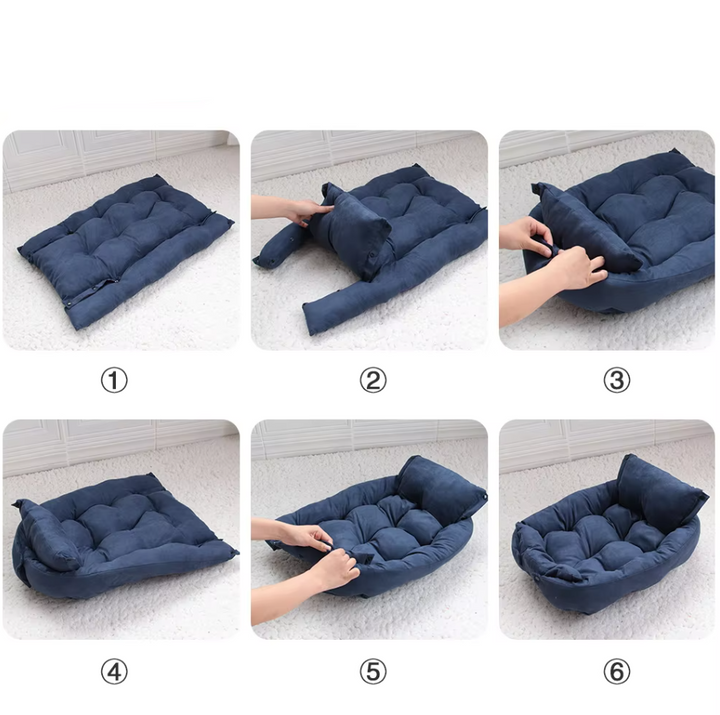 Lit chien doux et lavable. Coussin moelleux pour animaux, confortable et facile d'entretien.