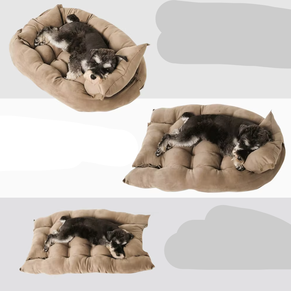 Lit chien doux et lavable. Coussin moelleux pour animaux, confortable et facile d'entretien.