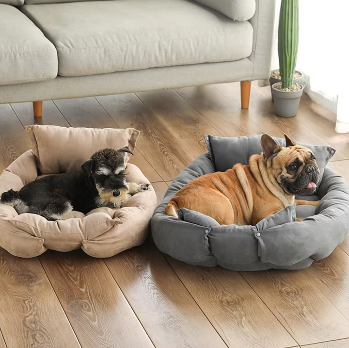 Lit chien doux et lavable. Coussin moelleux pour animaux, confortable et facile d'entretien.