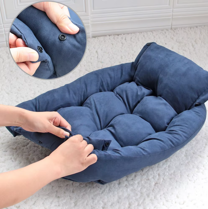 Lit chien doux et lavable. Coussin moelleux pour animaux, confortable et facile d'entretien.