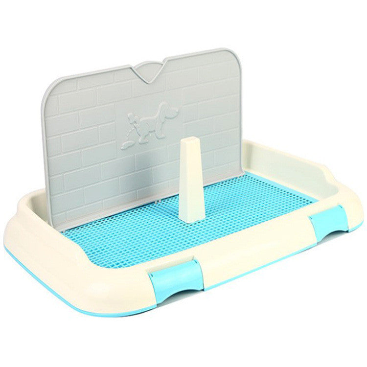 Litière pour chien avec mur anti-fuite. Hygiène facile.  Design pratique et durable.