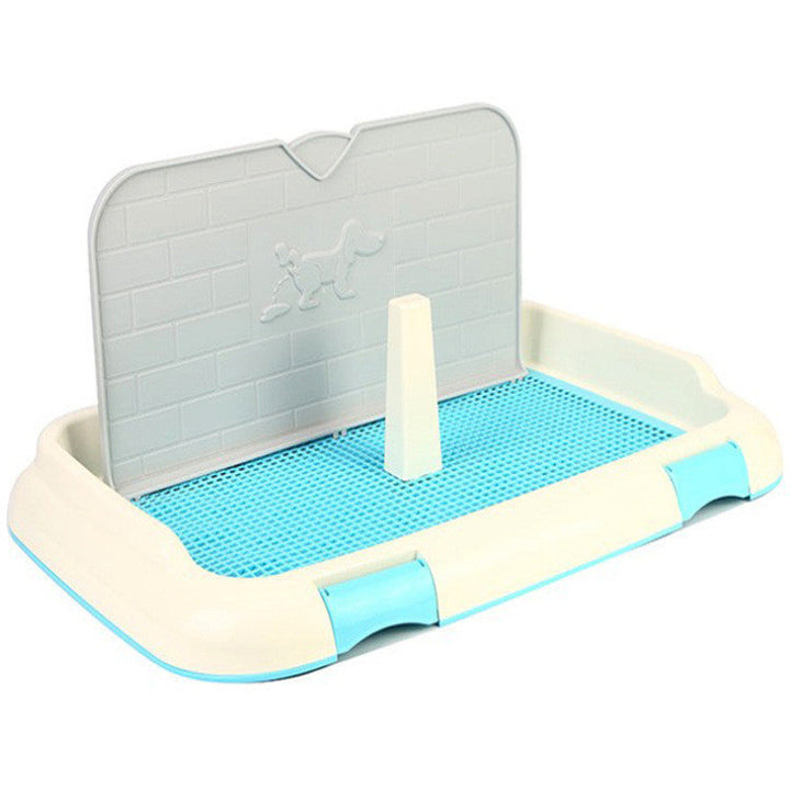 Litière pour chien avec mur anti-fuite. Hygiène facile.  Design pratique et durable.