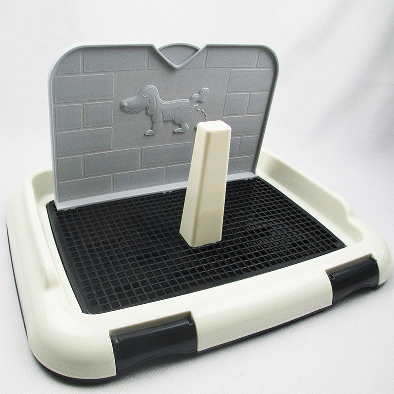 Litière pour chien avec mur anti-fuite. Hygiène facile.  Design pratique et durable.