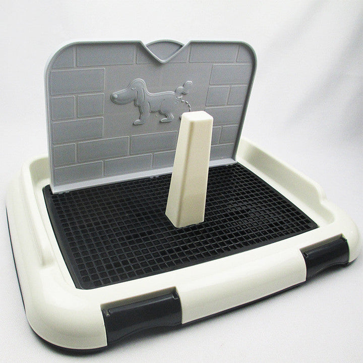 Litière pour chien avec mur anti-fuite. Hygiène facile.  Design pratique et durable.
