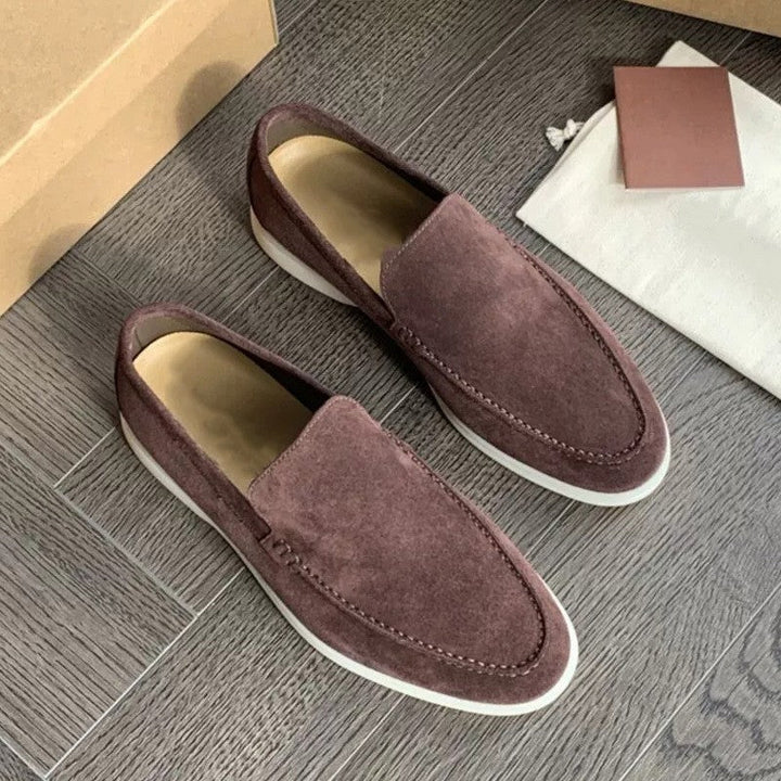 "Loafers en cuir premium hommes, élégants, cuir brun, design classique, confort quotidien, parfaits pour toute occasion."