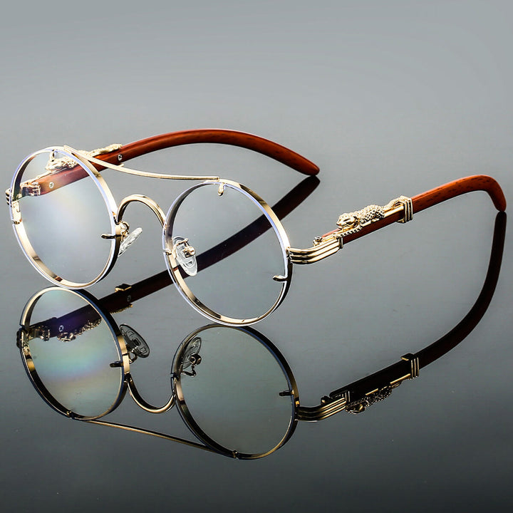 "Lunettes de soleil homme rétro ovales métalliques, protection UV, bleu foncé, élégantes et sophistiquées"