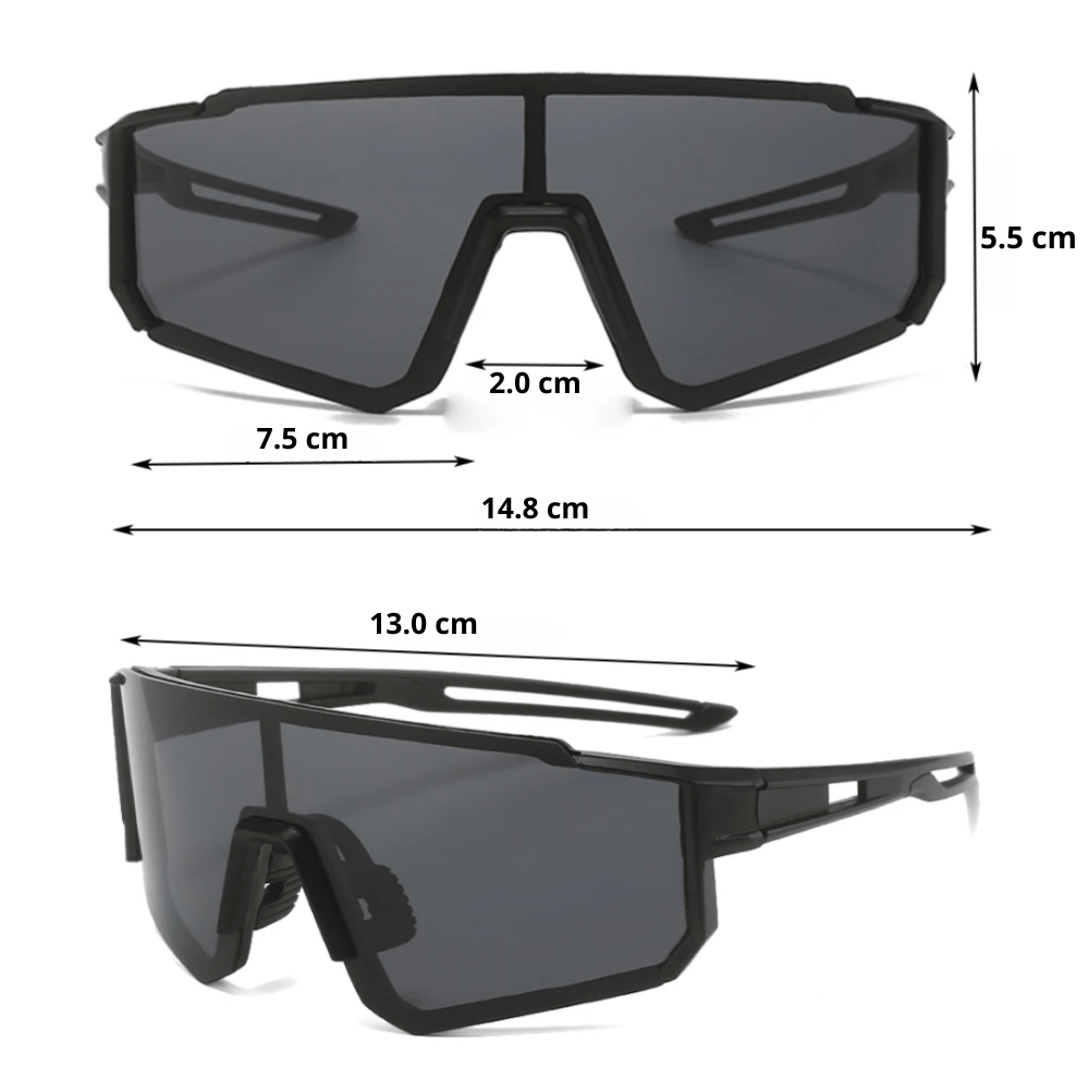 "Lunettes de vélo légères antireflet, monture fine, verres en polycarbonate, pour cyclisme et activités de plein air."