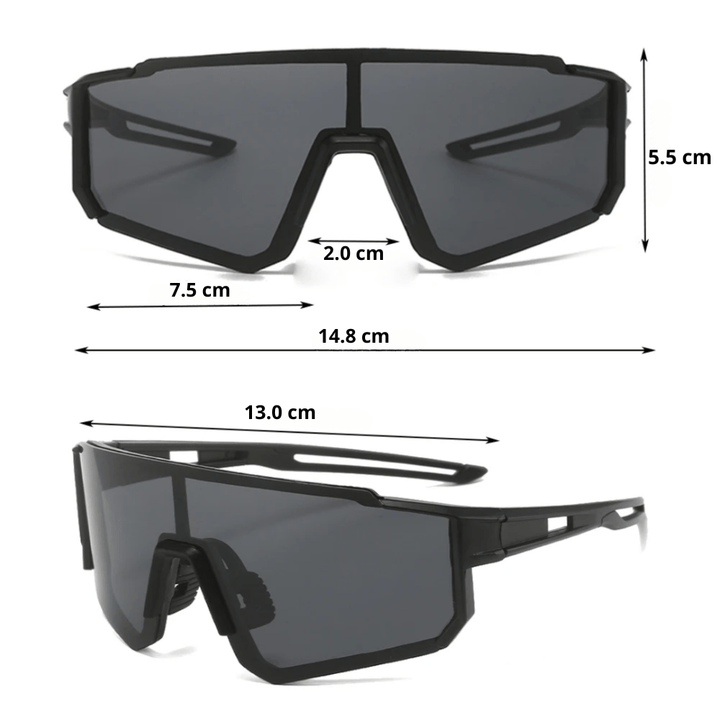 "Lunettes de vélo légères antireflet, monture fine, verres en polycarbonate, pour cyclisme et activités de plein air."