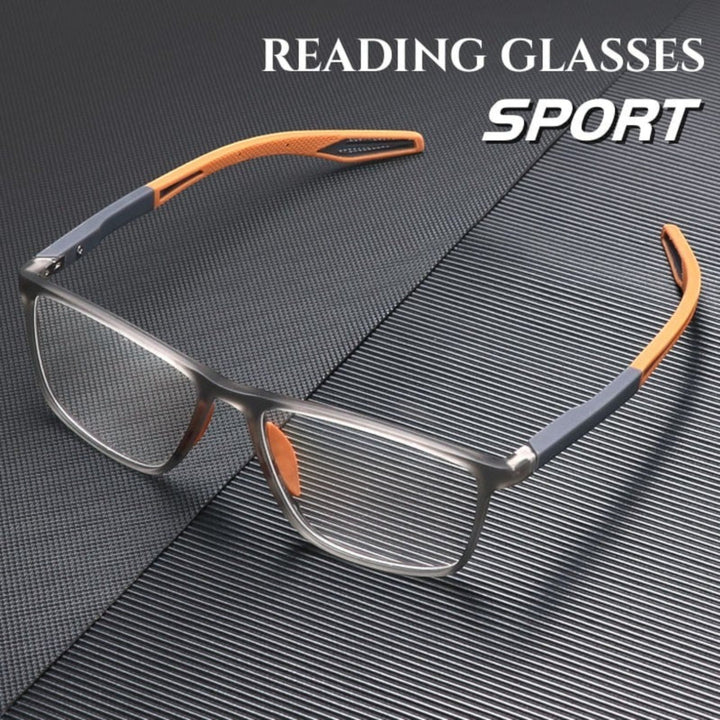 Lunettes multifocales ultralégères. Vision nette de près et de loin. Monture élégante et confortable.