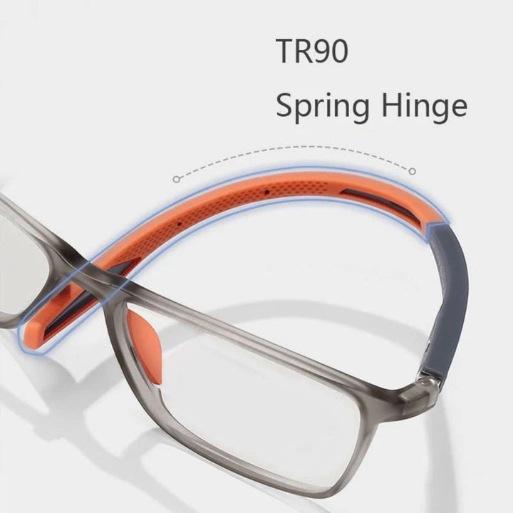 Lunettes multifocales ultralégères. Vision nette de près et de loin. Monture élégante et confortable.