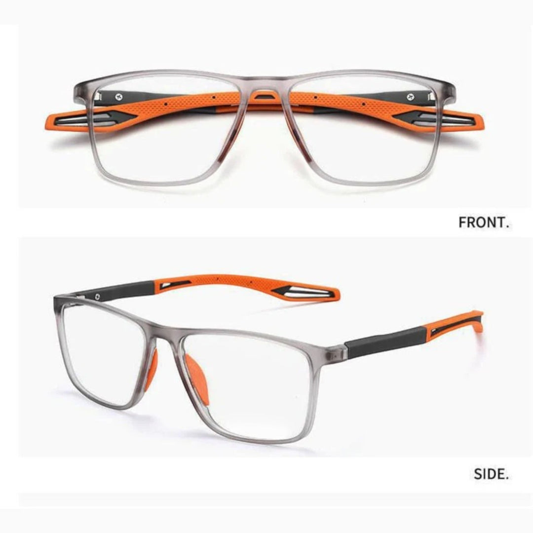 Lunettes multifocales ultralégères. Vision nette de près et de loin. Monture élégante et confortable.
