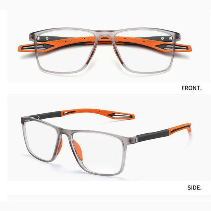 Lunettes multifocales ultralégères. Vision nette de près et de loin. Monture élégante et confortable.