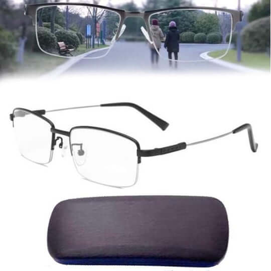 Lunettes de lecture et conduite unisexes, verres multifocaux intelligents, protection anti-lumière bleue.