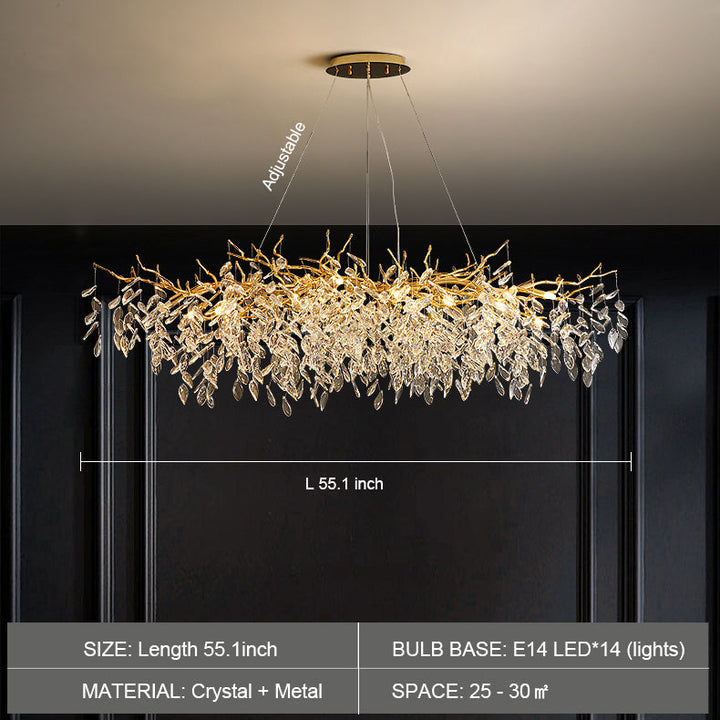 Lustre cristal français élégant, éclairage luxe salon. Design raffiné, cristaux scintillants.