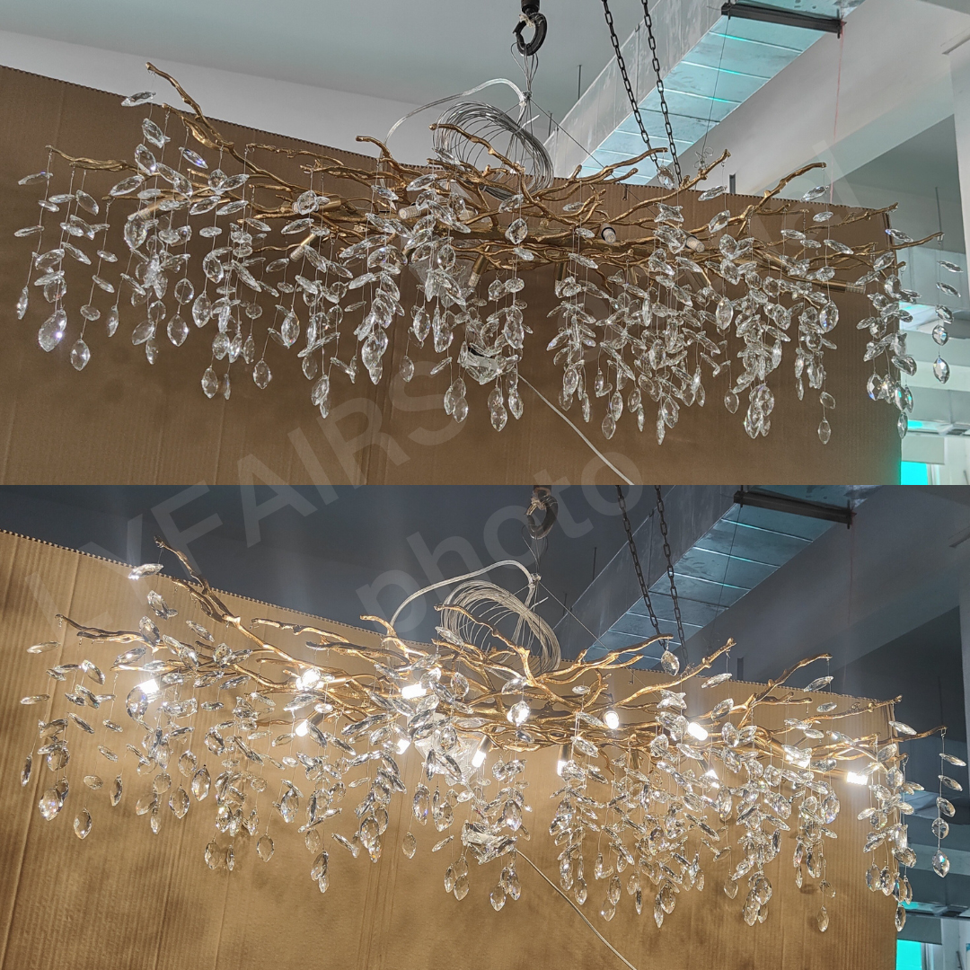 Lustre cristal français élégant, éclairage luxe salon. Design raffiné, cristaux scintillants.