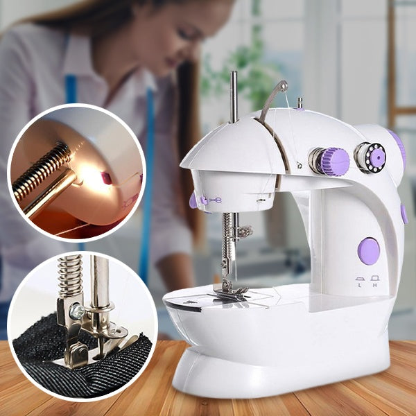 Machine à coudre compacte, couture facile et précise. Idéale pour débutants et experts.  Design élégant et fonctionnel.