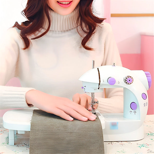 Machine à coudre compacte, couture facile et précise. Idéale pour débutants et experts.  Design élégant et fonctionnel.