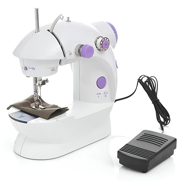 Machine à coudre compacte, couture facile et précise. Idéale pour débutants et experts.  Design élégant et fonctionnel.