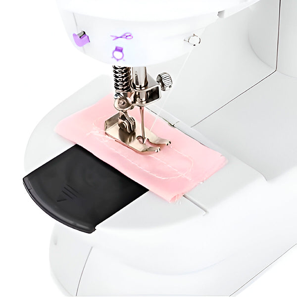 Machine à coudre compacte, couture facile et précise. Idéale pour débutants et experts.  Design élégant et fonctionnel.