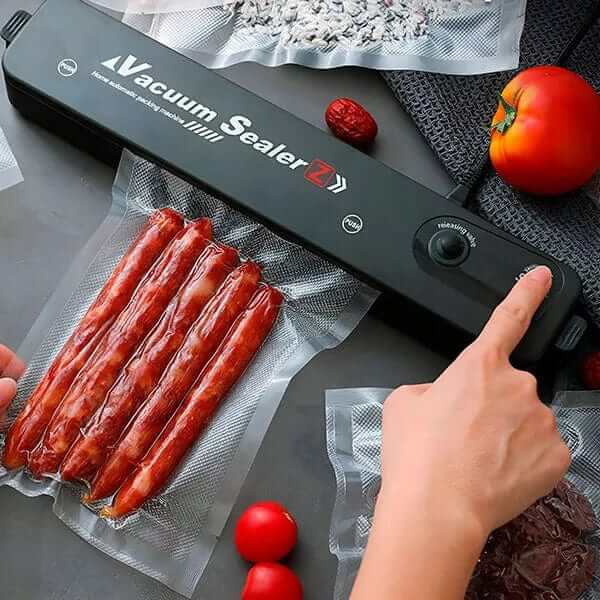"Machine sous vide compacte et moderne sur plan de travail pour scellage aliments, conservation fraîcheur optimale en cuisine