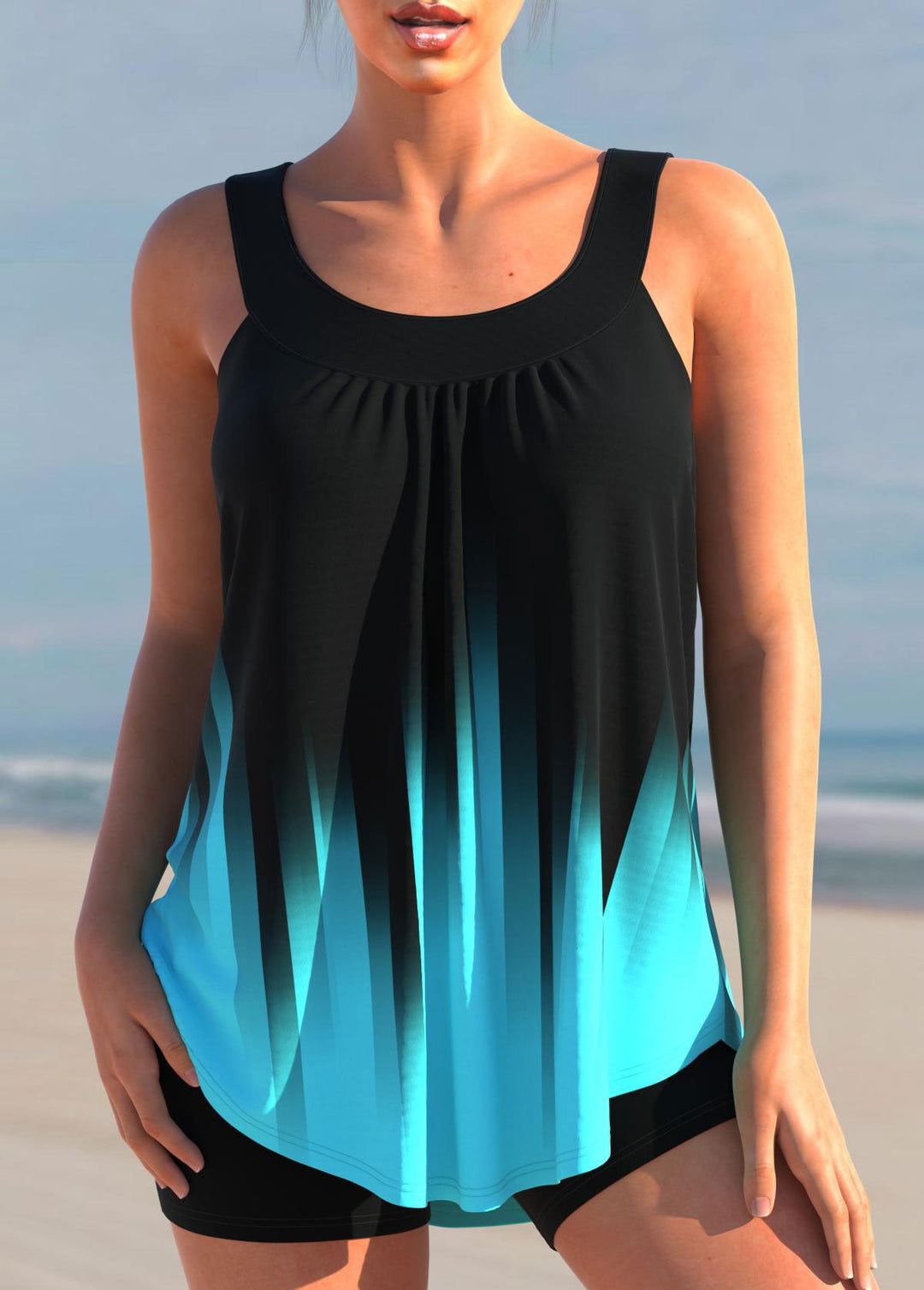 "Maillot de bain femme à pois, style classique et chic, fond blanc avec pois noirs, coupe flatteuse et élégante."