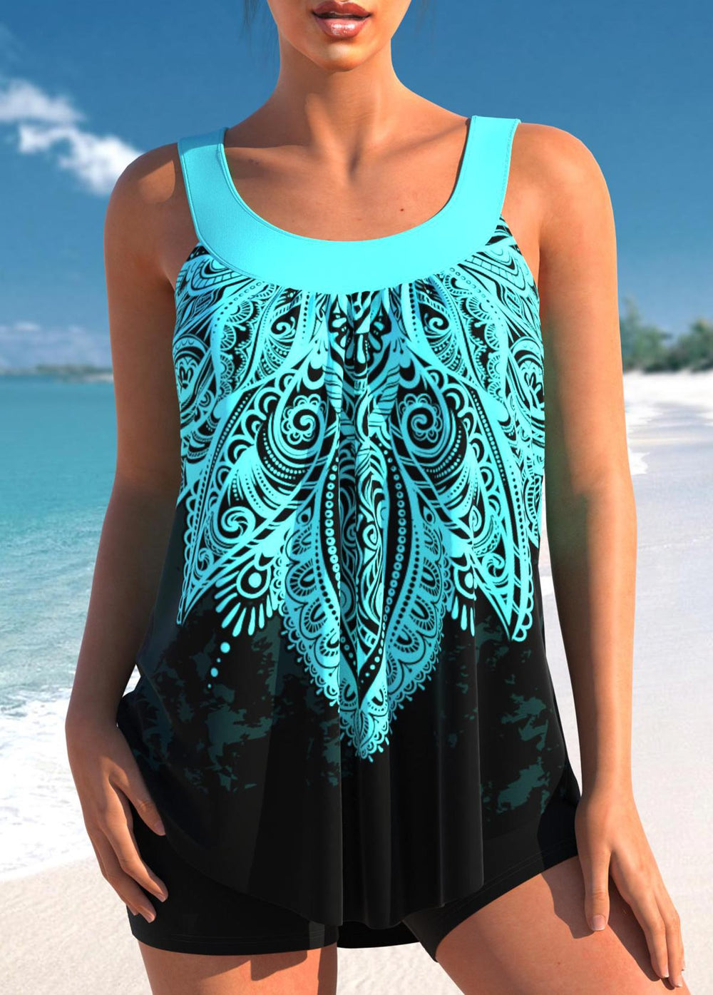 "Maillot de bain femme à pois, style classique et chic, fond blanc avec pois noirs, coupe flatteuse et élégante."