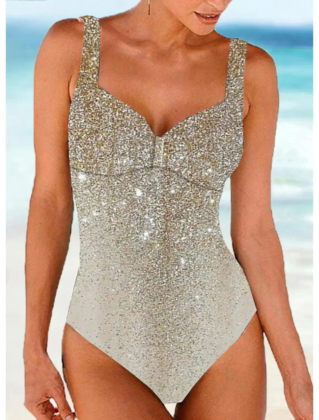 Maillot de bain push-up femme, design moderne, coupe ajustée, coloris variés, confort et style, idéal pour l'été.