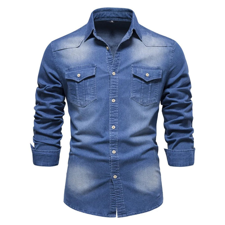 Chemise Denim Homme - Coupe Classique - Plusieurs Couleurs