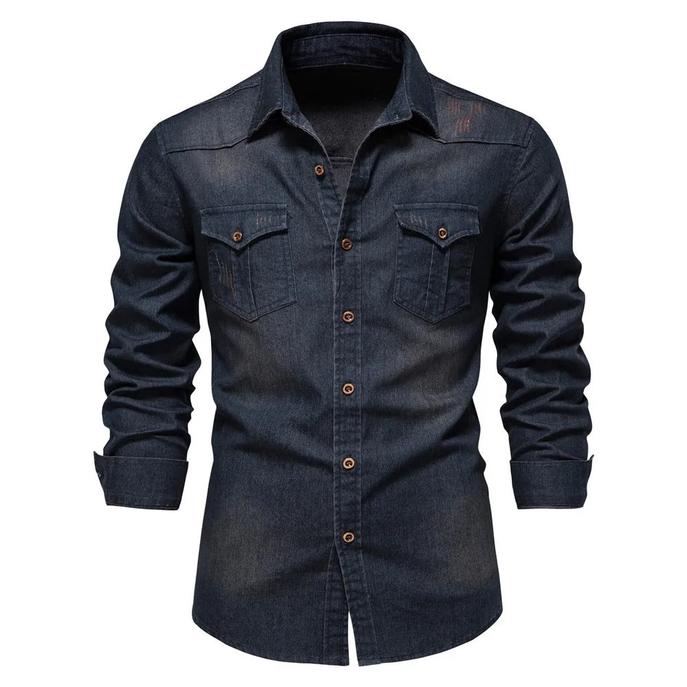 Chemise Denim Homme - Coupe Classique - Plusieurs Couleurs