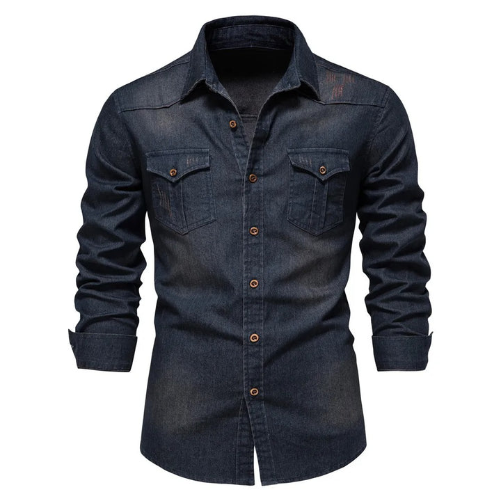 Chemise Denim Homme - Coupe Classique - Plusieurs Couleurs