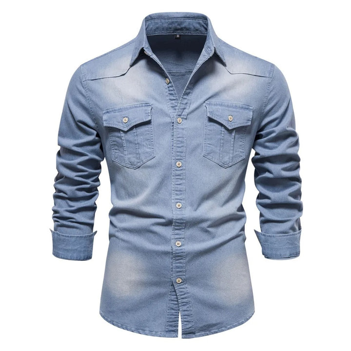 Chemise Denim Homme - Coupe Classique - Plusieurs Couleurs
