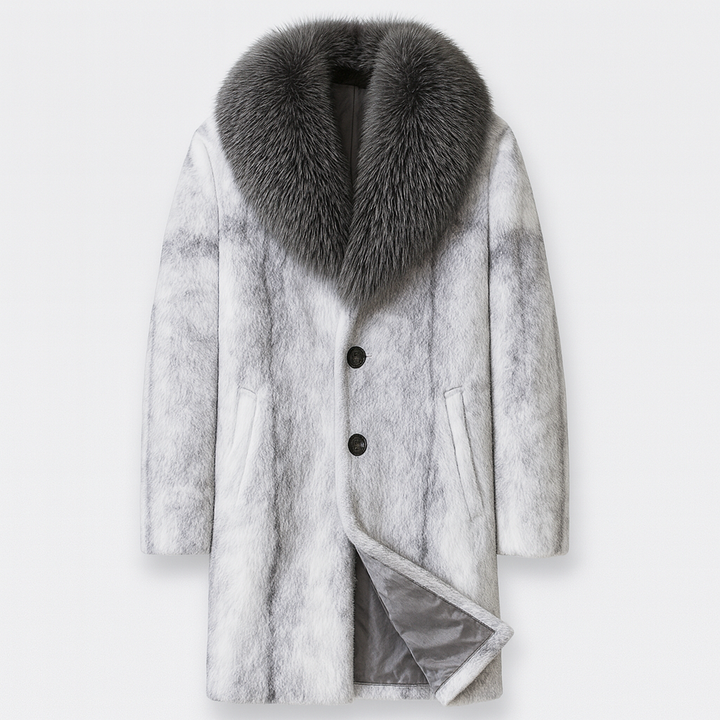 Manteau d'hiver chaud et élégant pour homme, noir, coupe moderne. Parfait pour le froid et le style urbain.