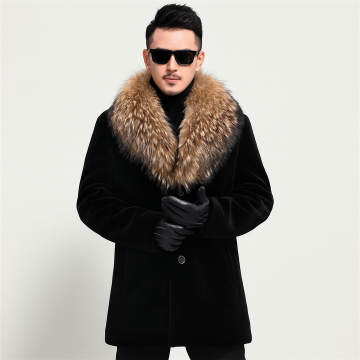 Manches confortables et poignets ajustables du manteau d'hiver homme, chaleur et protection froid hivernal.