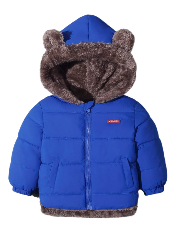 Manteau hiver enfant adorable motif ours. Veste chaude et protectrice, un vêtement confortable et pratique pour l'hiver.