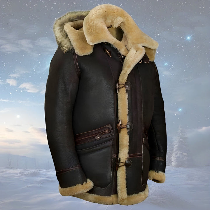 Manteau d'hiver élégant pour homme, chaud et stylé. Parfait pour la saison froide et la mode masculine.
