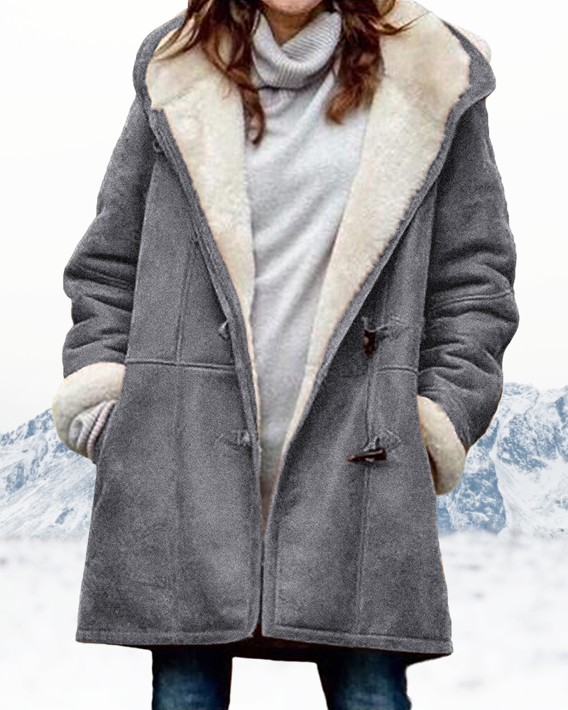 Parka duffle longue femme à capuche, offrant confort et élégance, parfait pour la mode hivernale.