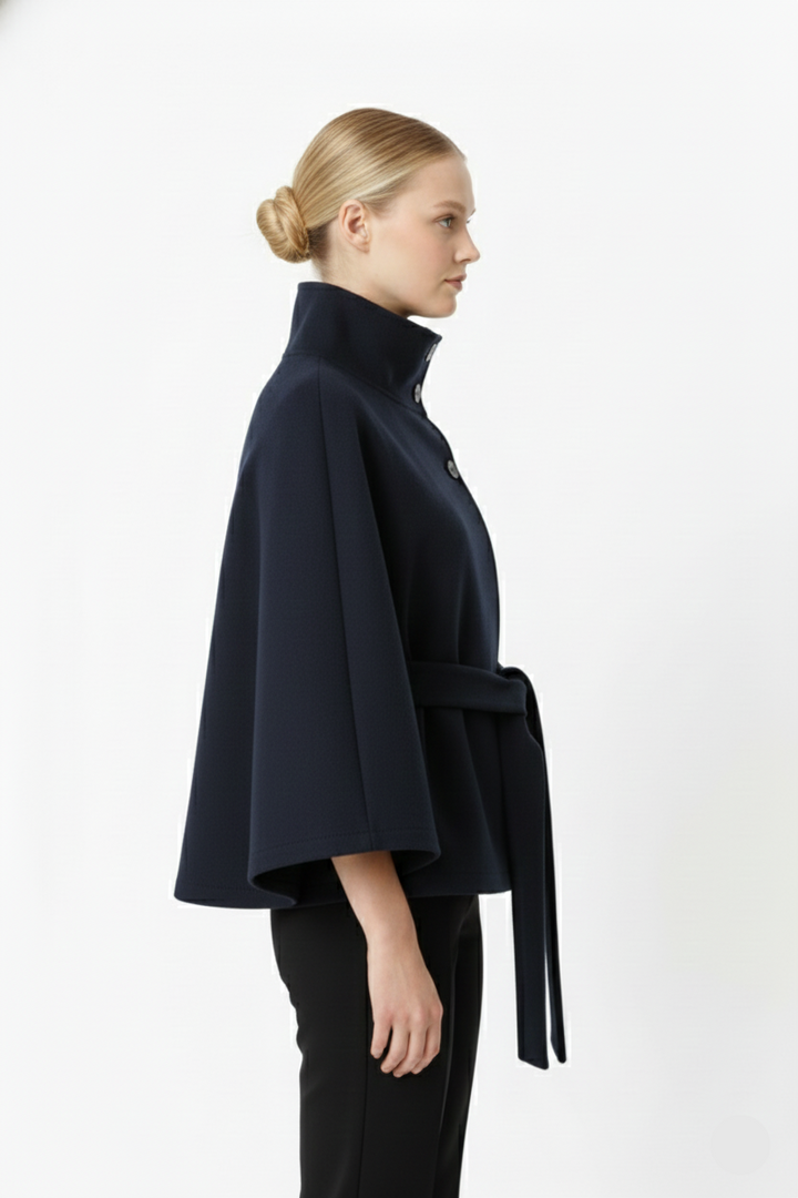 Manteau femme chaud et élégant, coupe décontractée, ceinture mode pour l'hiver.