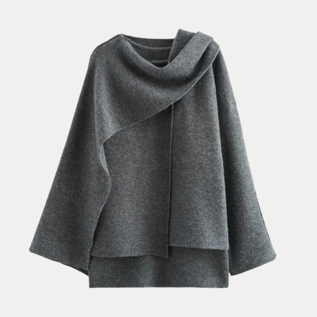 Veste femme élégante et moderne avec ourlet fendu. Manteau chic pour un look polyvalent en automne-hiver.