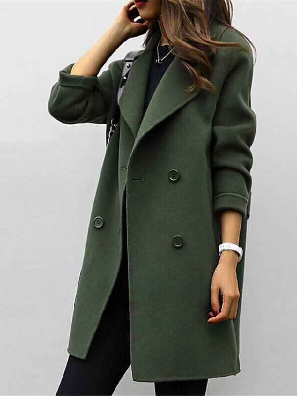 Manteau femme laine, coupe classique, hiver/automne.  Elégant et chaud.