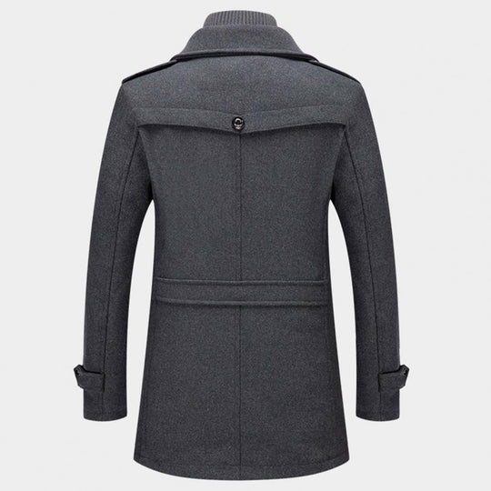 Manteau d'hiver homme chaud, deux pièces élégant, assurant protection et style polyvalent.