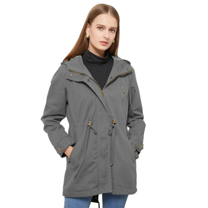 Manteau imperméable femme, coupe-vent, capuche.  Design élégant et moderne. Protection optimale contre la pluie.
