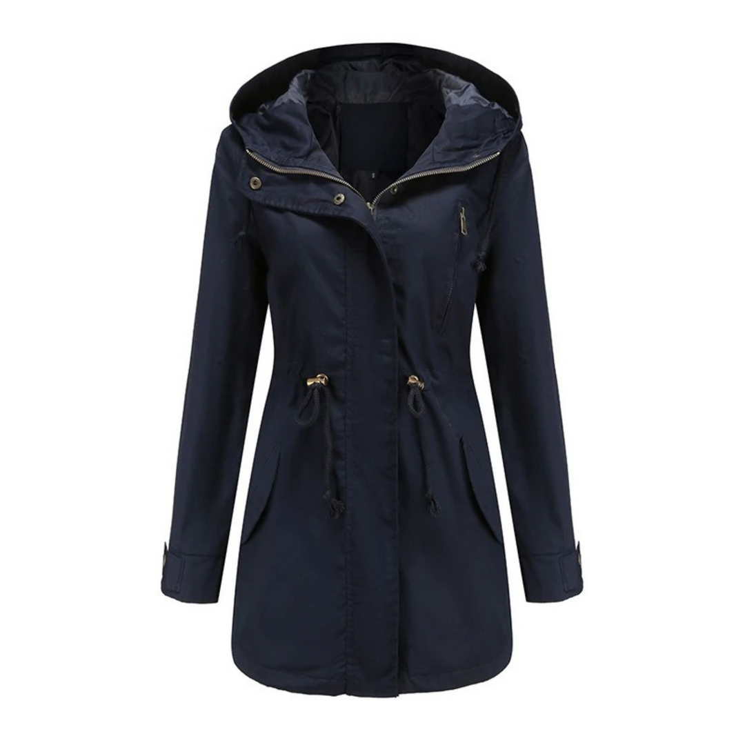 Manteau imperméable femme, coupe-vent, capuche.  Design élégant et moderne. Protection optimale contre la pluie.