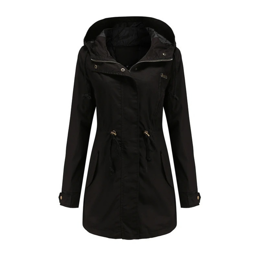 Manteau imperméable femme, coupe-vent, capuche.  Design élégant et moderne. Protection optimale contre la pluie.