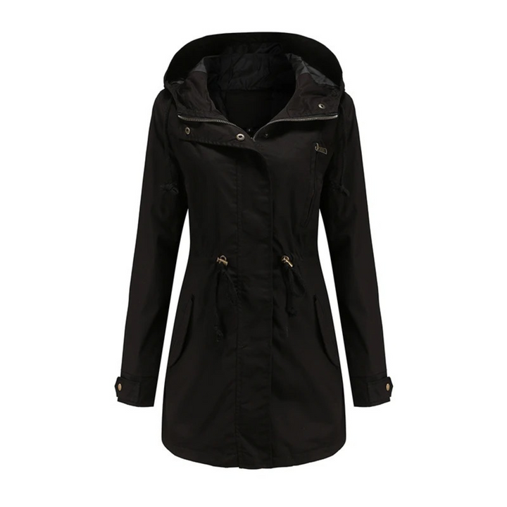 Manteau imperméable femme, coupe-vent, capuche.  Design élégant et moderne. Protection optimale contre la pluie.