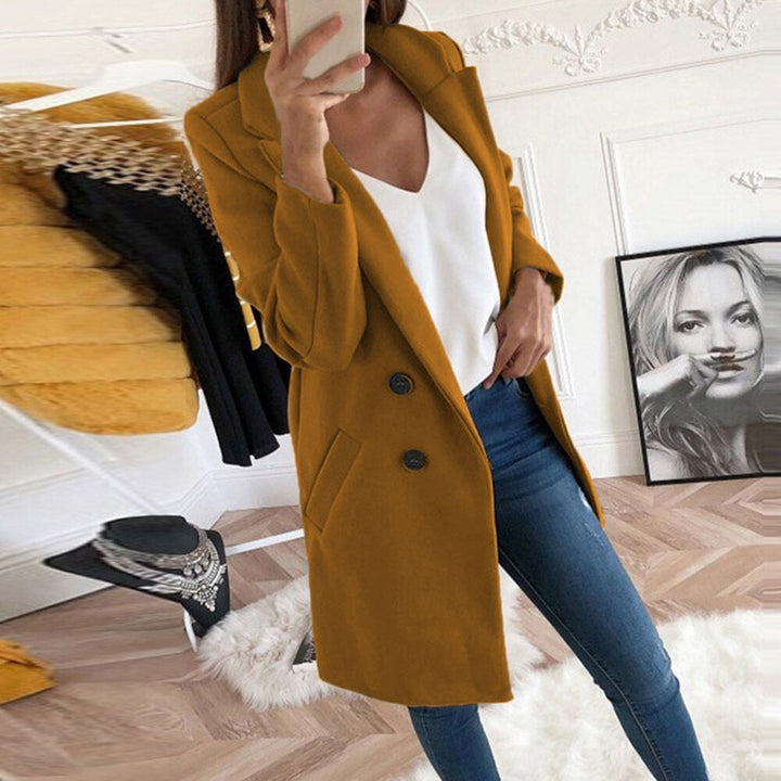 Manteau long femme hiver, coupe classique et confortable, un essentiel chic pour toute garde-robe féminine.