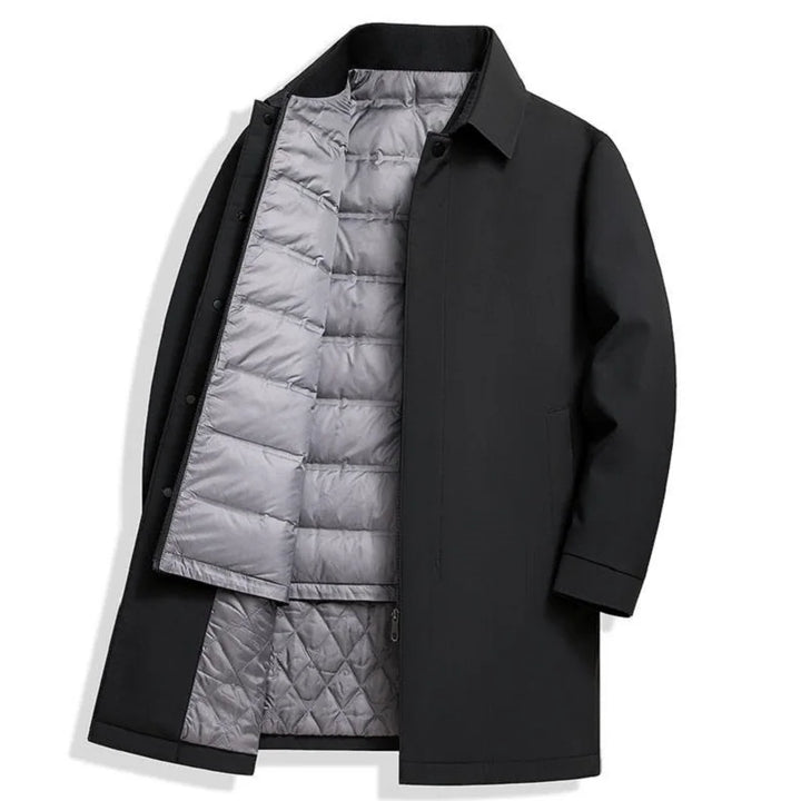 Manteau matelassé homme imperméable. Idéal pour l'hiver, offre chaleur et style urbain élégant.