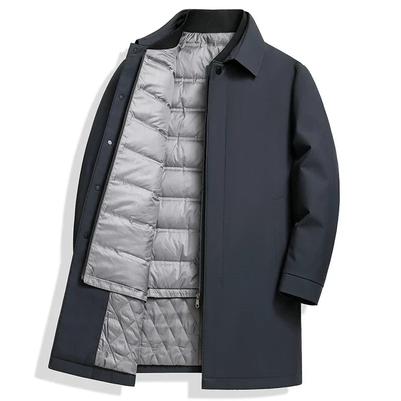 Veste homme matelassée pour automne-hiver. Design moderne, coupe décontractée et protection contre le froid.